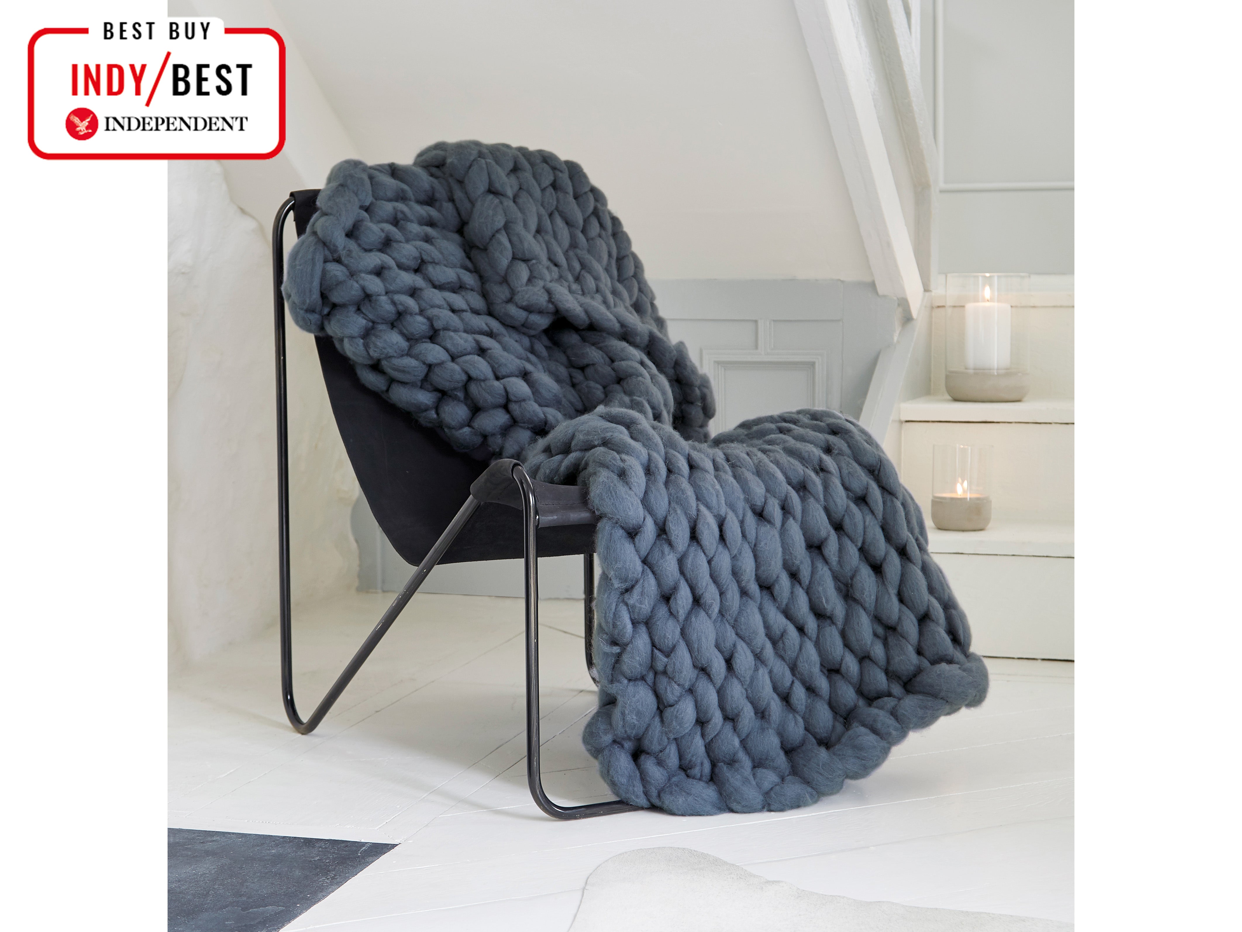 Best chunky knit blanket and throws for winter The Independent